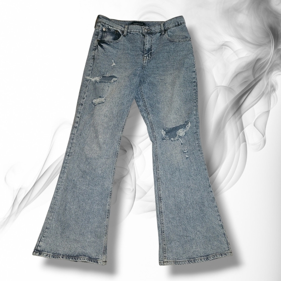 Aero High Rise Flare Jeans 12 R - Picture 1 of 14